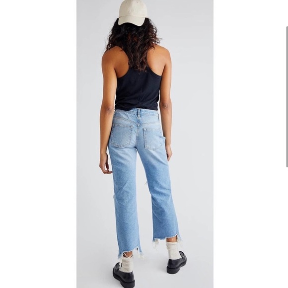 NWT Free People Maggie Mid Rise Straight Jean 29 - Picture 3 of 12